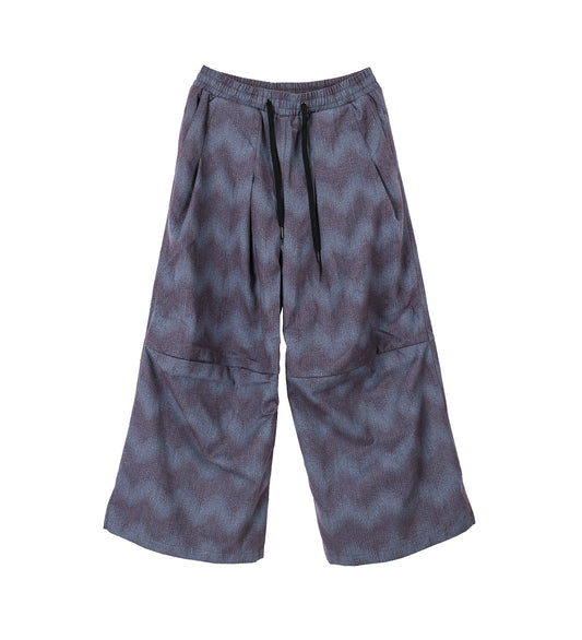 TOWSON PLEATED TROUSERS SPACE WAVE BLUE