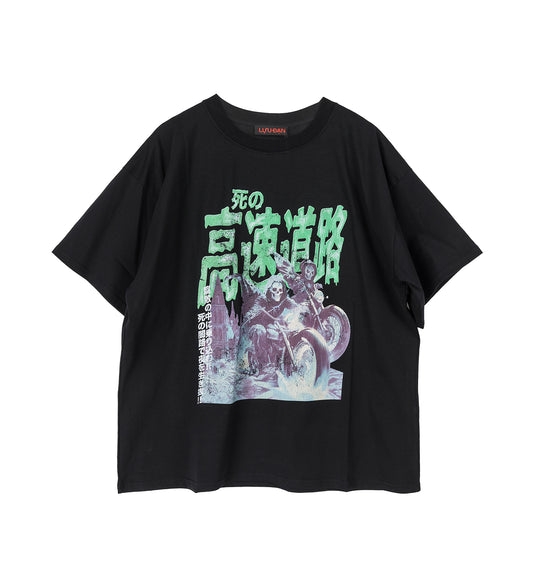 BOX TEE BLACK/GREEN GHOST RIDERS