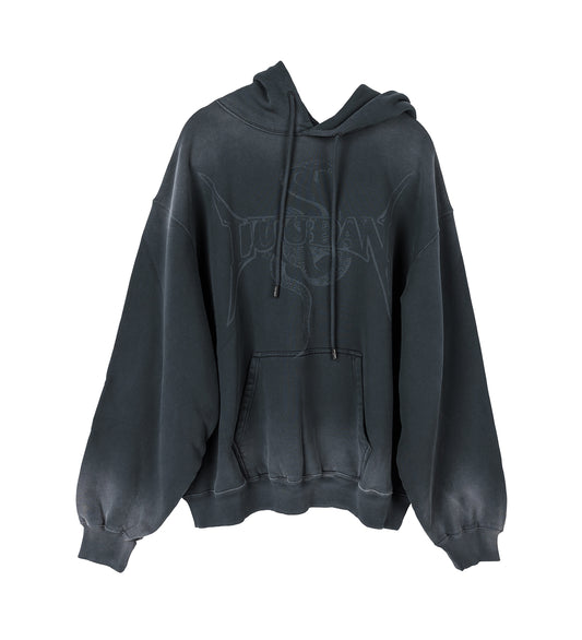 SLOUCH HOODIE METAL SNAKE/BLACK SMOKE