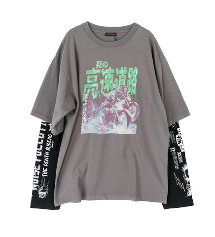 DOUBLE DECK TEE GHOST RIDER/LIGHT SMOKE DOUBLE DECK TEE GHOST RIDER/LIGHT SMOKE