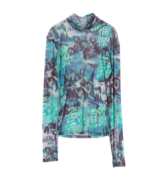 MASKED MESH TOP SCENIC GHOST RIDERS