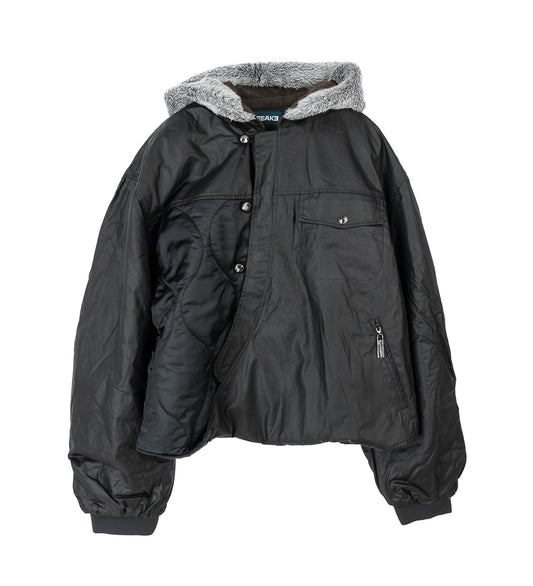 YORK WINTER BOMBER PULLOVER EUPHORIC BLACK