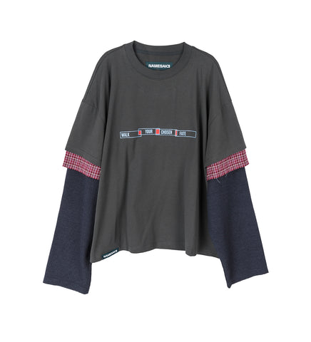 CHUCK 3-LAYERED TEE DEPTH BLUE CHUCK 3-LAYERED TEE DEPTH BLUE