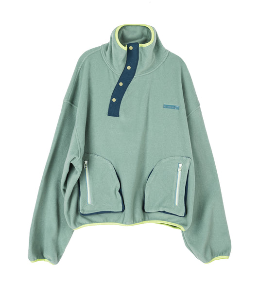 FLOWING FLEECE SWEAT KHAKI