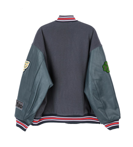 HINDI STADIUM JACKET CHARCOAL HINDI STADIUM JACKET CHARCOAL