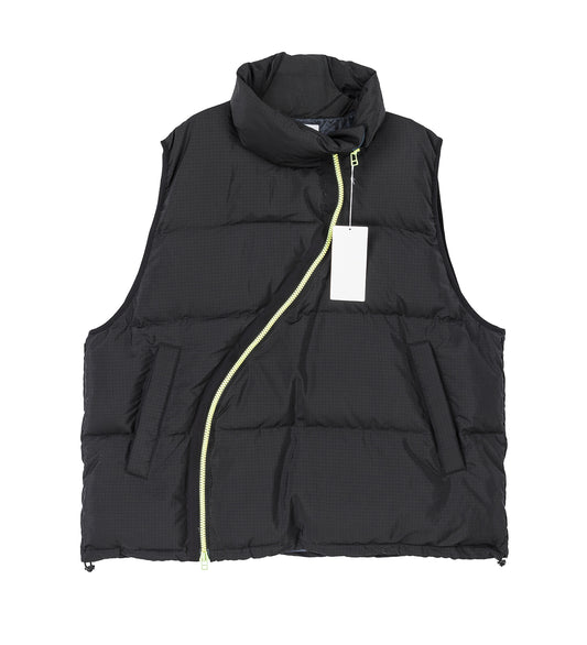 FLOWING DOWN VEST BLACK