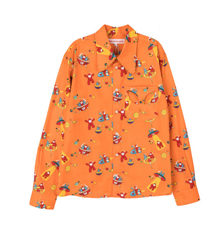 ROUND SHIRT VIBRANT ORANGE ROUND SHIRT VIBRANT ORANGE