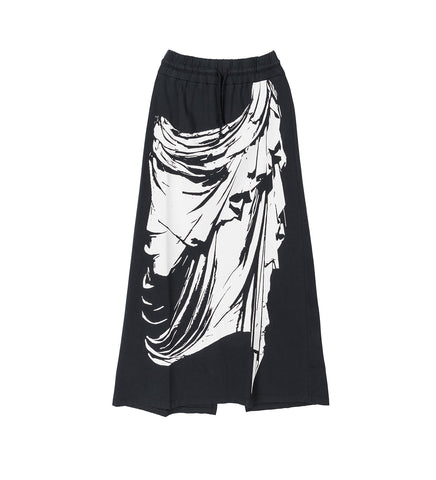 JERSEY SKIRT FADED BLACK JERSEY SKIRT FADED BLACK