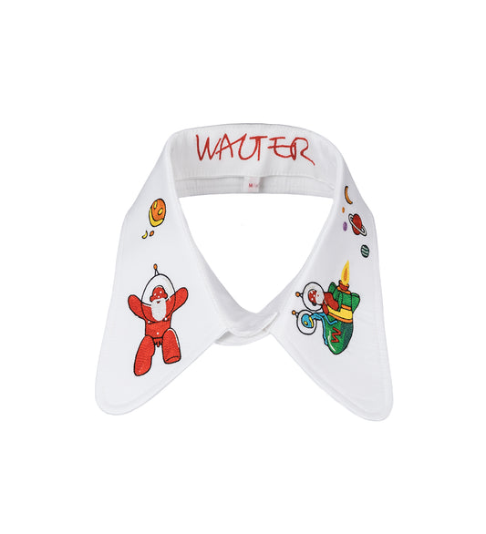 EMBROIDERED ROUND COLLAR COMB.I