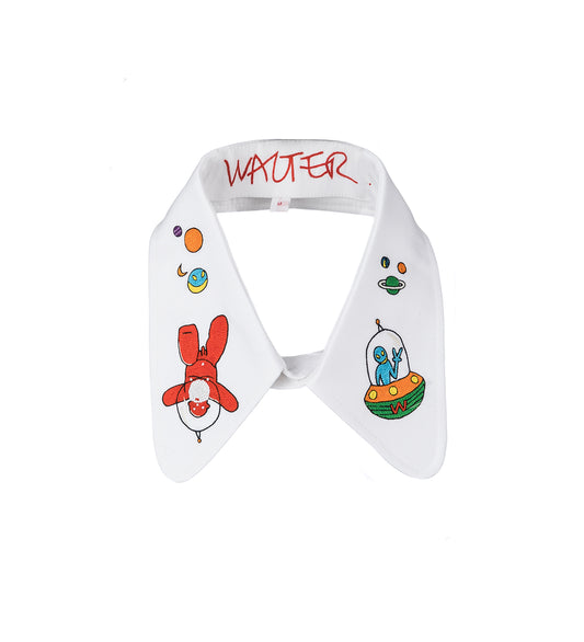 EMBROIDERED ROUND COLLAR COMB.II