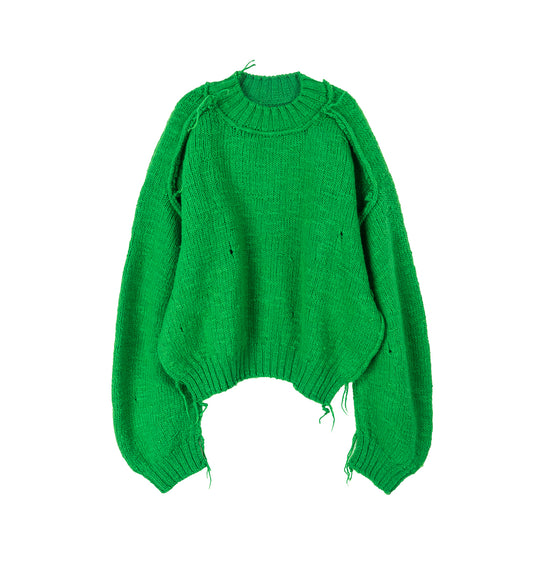 KINGPIN KNIT SWEATER NEON GREEN
