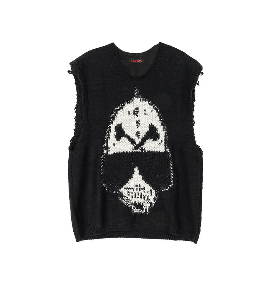 OVERSIZED SWEATER VEST RENEGADE MAN/BLACK