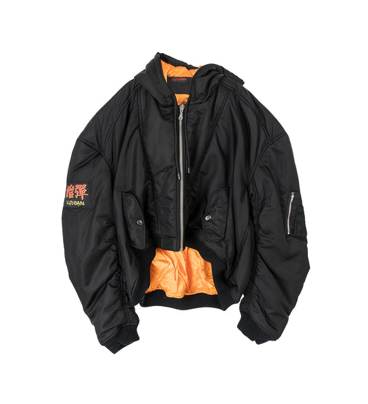 PATCH BOMBER BLACK