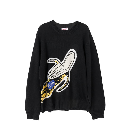BANANA GRAPHIC JUMPER BLACK