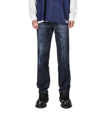 PRINT STRAIGHT PANTS BLACK PRINT STRAIGHT PANTS BLACK