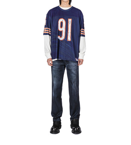 PRINT STRAIGHT PANTS BLACK PRINT STRAIGHT PANTS BLACK