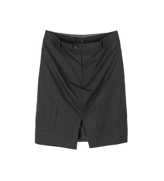 DOUBLE SUIT SKIRT MIDI BROWN/GREY SMALL #2