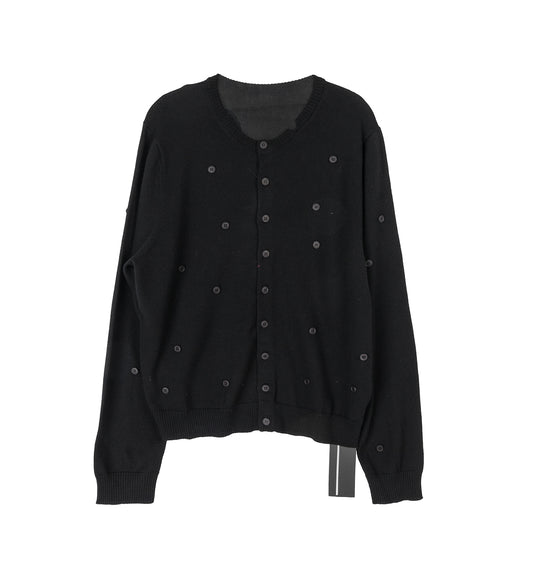 BUTTON CARDIGAN BLACK