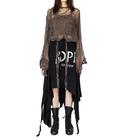 GON DECONSTRUCTED PANEL SKIRT BLACK GON DECONSTRUCTED PANEL SKIRT BLACK