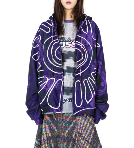 MEDIEVAL GILDED CAMO HOODIE PURPLE MEDIEVAL GILDED CAMO HOODIE PURPLE