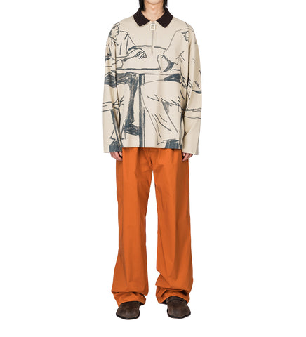 GATHERED WAIST TRACKSUIT BOTTOM GINGER GATHERED WAIST TRACKSUIT BOTTOM GINGER