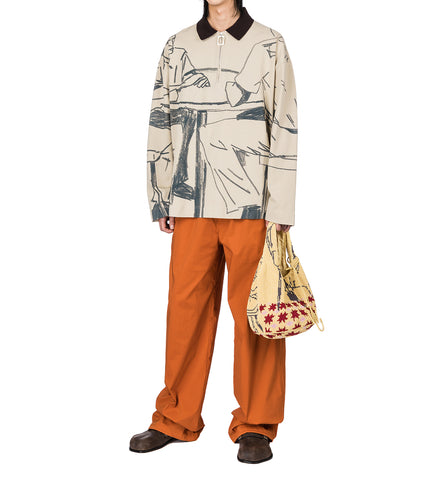 GATHERED WAIST TRACKSUIT BOTTOM GINGER GATHERED WAIST TRACKSUIT BOTTOM GINGER