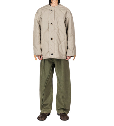 QUILTED JACKET CLAY MELANGE QUILTED JACKET CLAY MELANGE