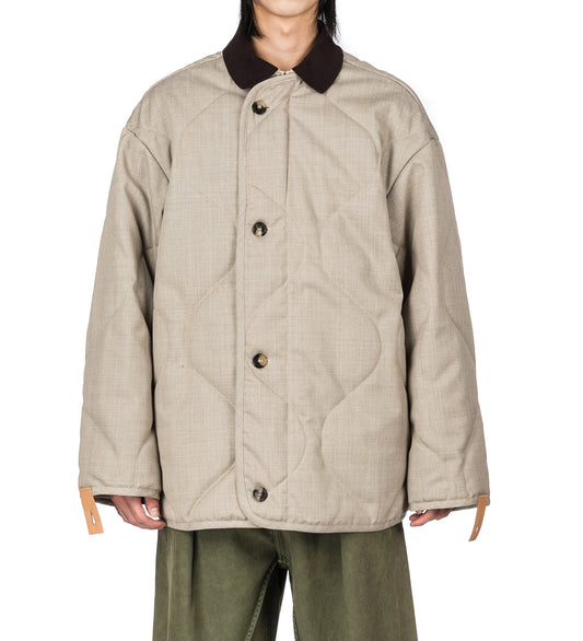 QUILTED JACKET CLAY MELANGE