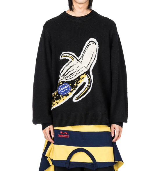 BANANA GRAPHIC JUMPER BLACK