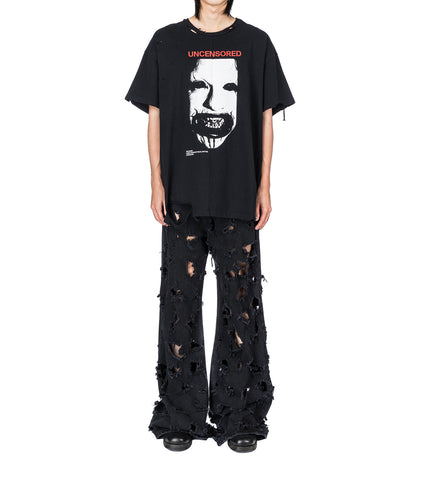 UNCENSORED TEE SCLERA BLACK UNCENSORED TEE SCLERA BLACK