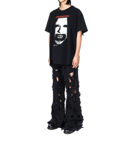 UNCENSORED TEE SCLERA BLACK UNCENSORED TEE SCLERA BLACK