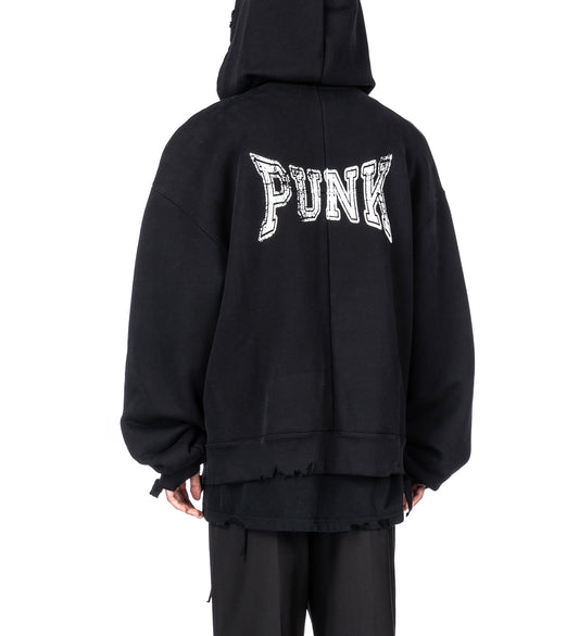 PUNK HOODIE SCLERA BLACK