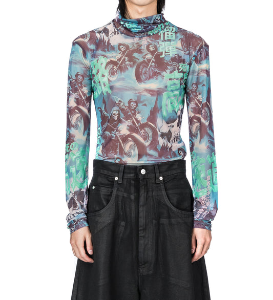 MASKED MESH TOP SCENIC GHOST RIDERS