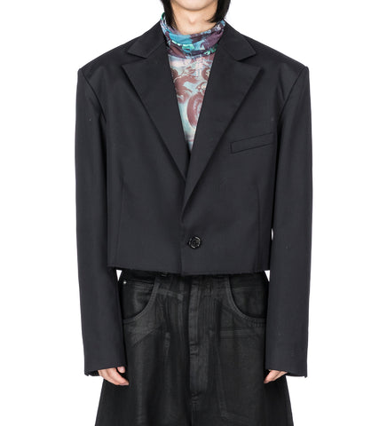 SLASHED BLAZER BLACK SLASHED BLAZER BLACK