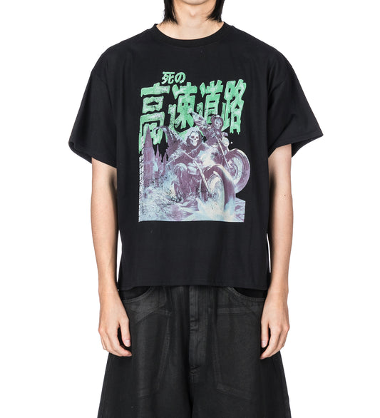 BOX TEE BLACK/GREEN GHOST RIDERS