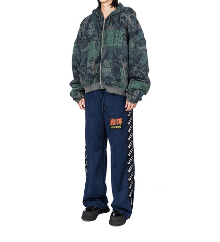 STACKED TRACK PANTS DEEP NAVY STACKED TRACK PANTS DEEP NAVY