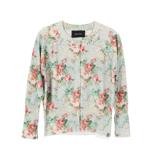 SHRUNKEN FLORAL KNIT CARDIGAN BABY BOUQUET