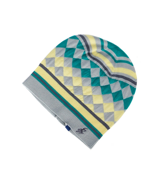 AQUIFOLIA KNIT HAT BLUE HAZE/LEMON