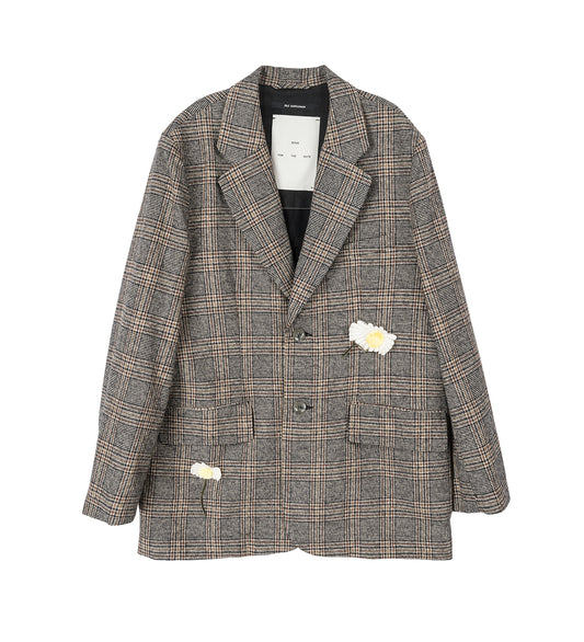 FLOWER SQUARE BLAZER INDIGO