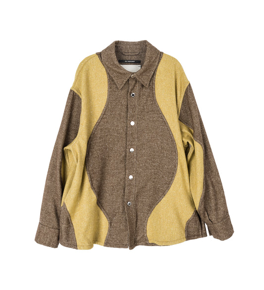 WIGGLE SHIRT JACKET BROWN
