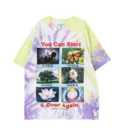 OVER&OVER&OVER SS TEE HAND DYED TIE-DYE