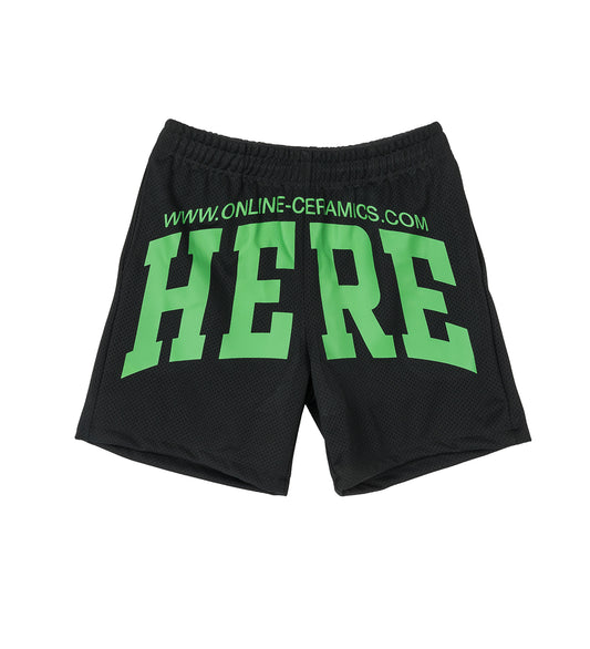 HERE MESH SHORT BLACK