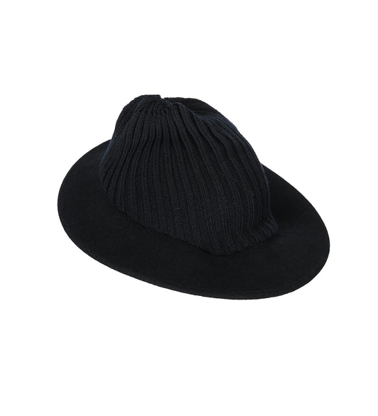 HATCAP BLACK WOOL