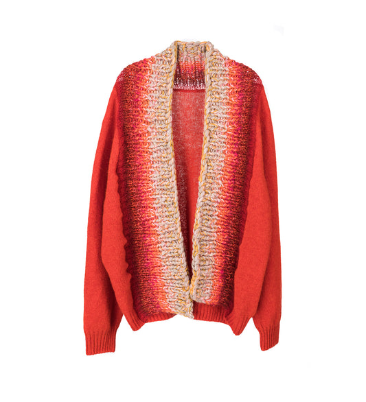 PASSENCARDIGAN SCARLET