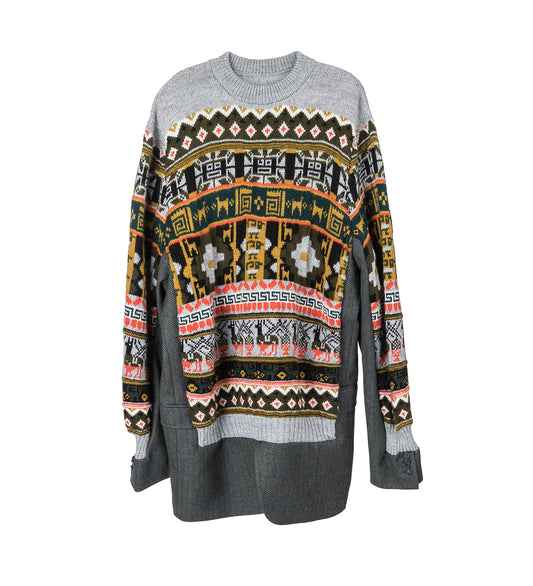 SAKKOBOTTOMSSWEATER MATERIALMIX WOOL UNIQUE #2