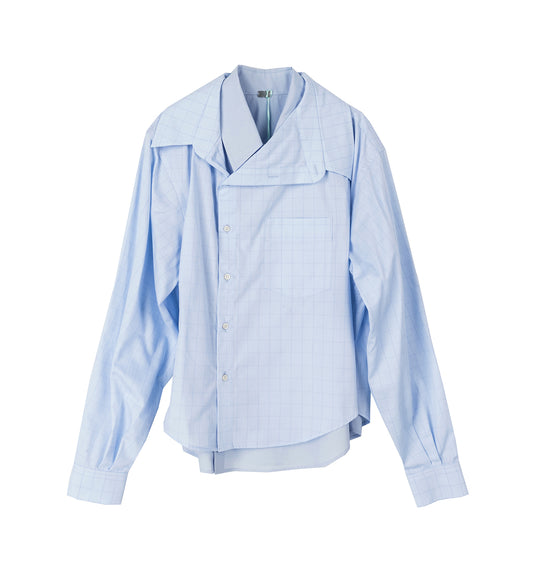 DOUBLE SHIRT BLUE/BLUE CHECK