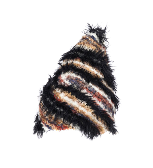 CHEVRON KNIT HAT STRAWBERRY MELANGE