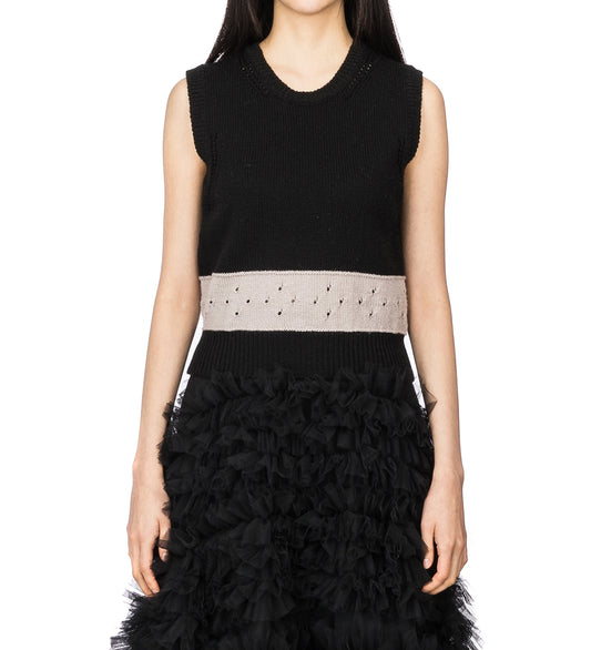 ROMY VEST BLACK/GREY