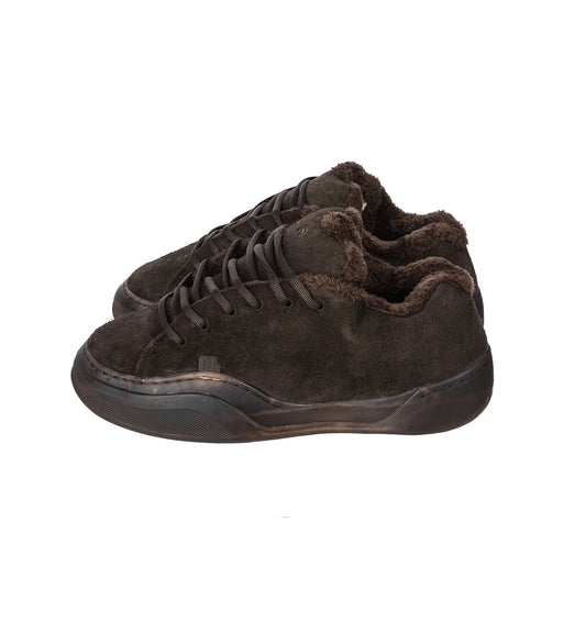 SUEDE VAMP SNEAKERS MUD