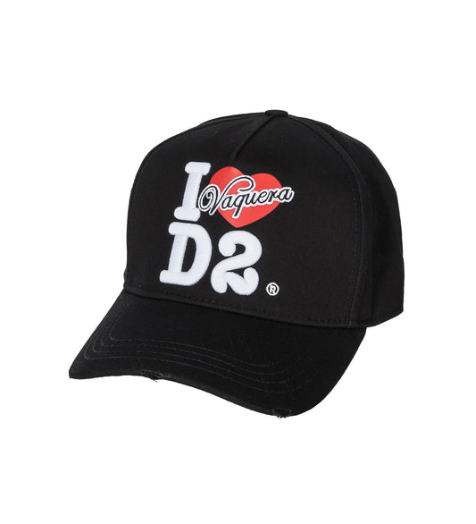 VAQUERA X DSQUARED2 BASEBALL CAP BLACK